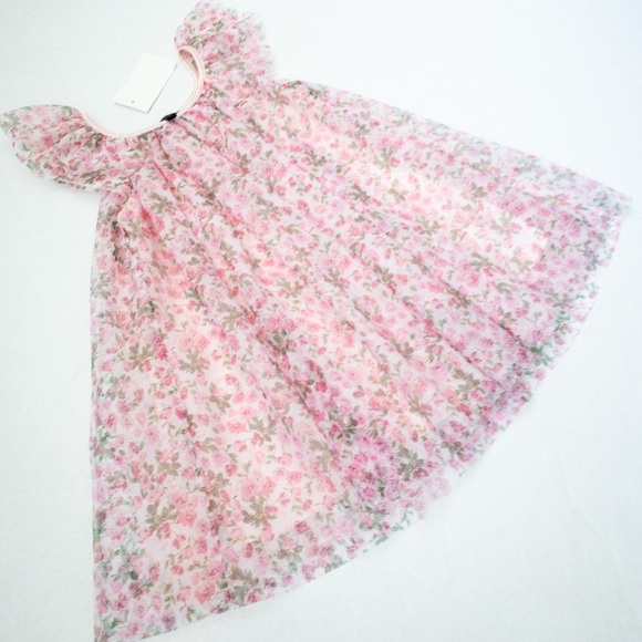 Zunie Floral Print Sleeveless Mesh Dress (3T) - Picture 2 of 14